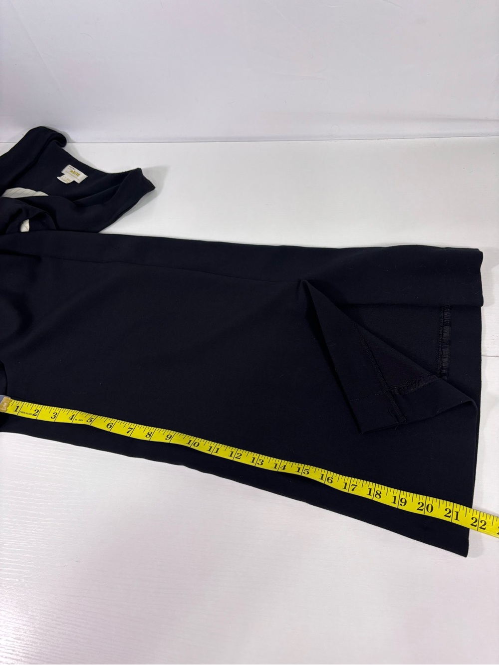 Maeve Anthropologie Black Wide Leg Plunge Jumpsuit Pockets Size 6 - Picture 11 of 11